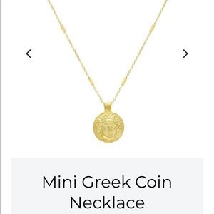 NWT Adina Jewels Gold Greek Coin Necklace